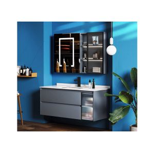 MDF boards Bathroom Basin Units , ISO9001 Bathroom Single Sink Vanities