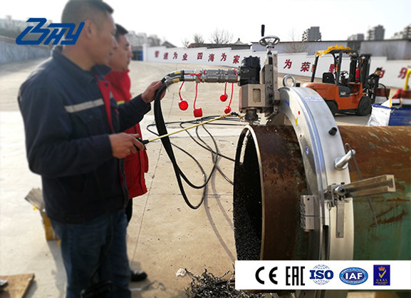 Buy OD Mounted Pneumatic Cold Cutting Equipment，Tube Cutter And Beveller at wholesale prices