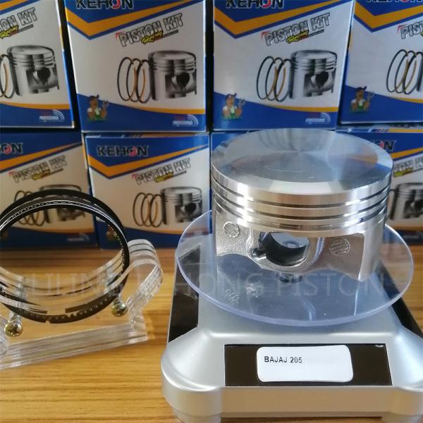 Buy Silver BAJAJ205 Motorcycle Engine Piston , 61mm CLY DIA Piston And Rings at wholesale prices