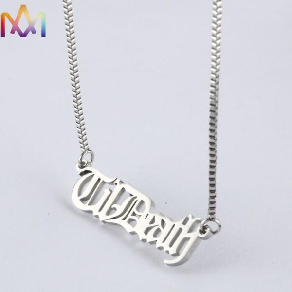 OEM ODM Stainless Steel Engraved Necklace