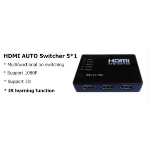 Mini 5 Ports 1080p Video Hdmi Switch Splitter Hub Support 3d Ir Remote Control