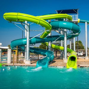 Amusement Slide Park Swimming Pool Kids Adults Fiberglass Water Slide