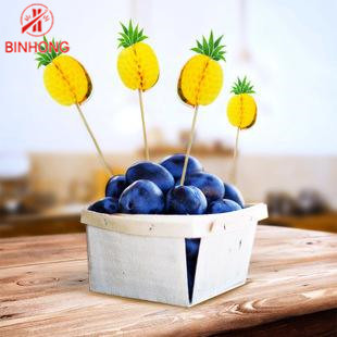 Buy Natural Eco Friendly 9cm Bamboo Skewer Sticks at wholesale prices