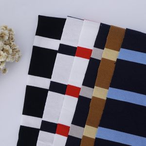 Combed Cotton And Breathable Easy To Care ​Striped Material Fabric For Long