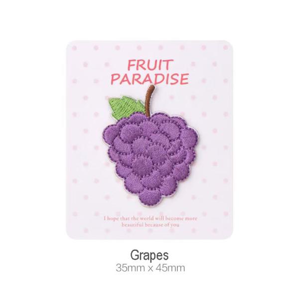 Buy Whimsical Grape Badge Personalized Iron-OnEmbroidery Patches for Decor To Spread Kindness at wholesale prices