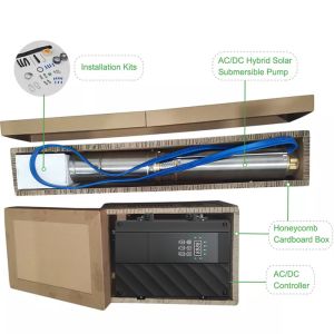 25Gpm Solar Powered Water Pump Deep Well Submersible Pump For Industries