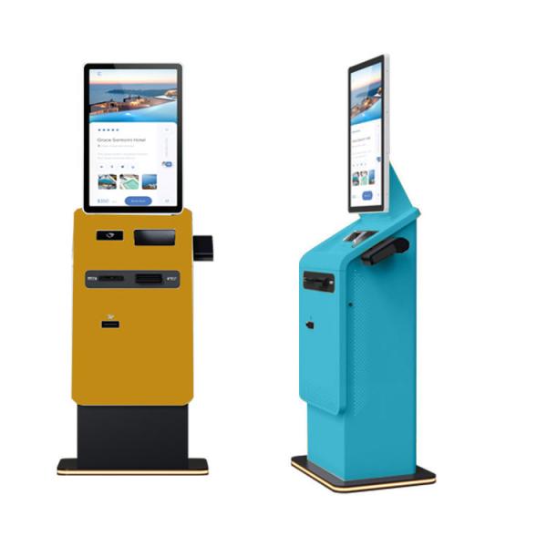 Self Service Kiosk 32 Inch Capacitive Touch Hotel Airport Currency Exchange Self Payment Kiosk