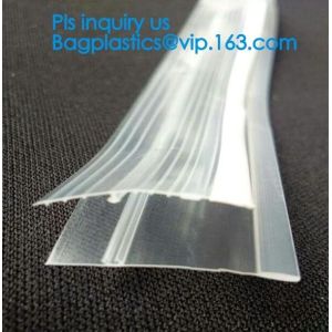 PE Plastic flange zipper for food bag, PE k sealed food bag flange Zippers,
