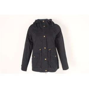 Ladies longline COTTON parka, Women's cotton coat, Very Washed, Chic style