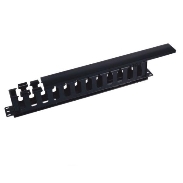 Buy Black Network Rack Cable Management 1U , 19" Plastic Cable Management at wholesale prices