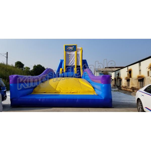 Crazing Fun Inflatable Fly Water Slide For Adults Blue And Yellow Color
