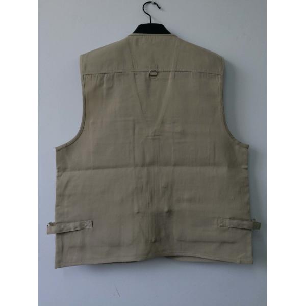 Mens classic vest in 100% polyester washed fabric, S-3XL, 4 colors can be chose