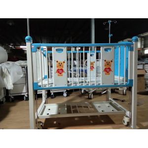 Silent Brake Wheels 1770*705mm Medical Pediatric Bed