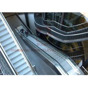 Three Cascade  Vvvf Commercial Stair Escalator Steel 304 Structure