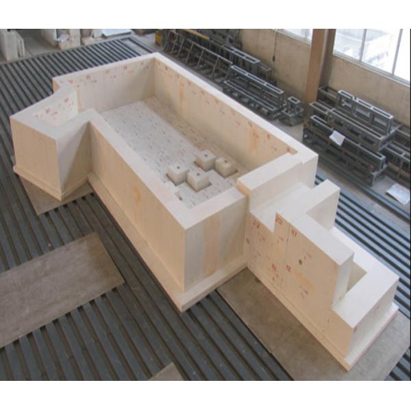 93% Baddeleyite Corundum Brick Corrosion Resistance With 93% ZrO2