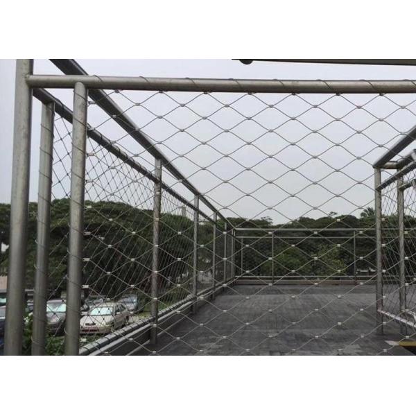 Buy Aviary 50mm*50mm Wire Rope Mesh Stainless Steel Cable Mesh at wholesale prices