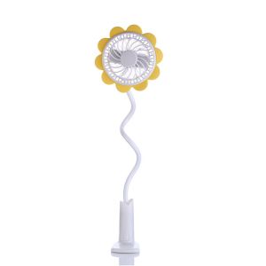 Quality Sunflower clip fan rechargeable usb portable fan clip for sale
