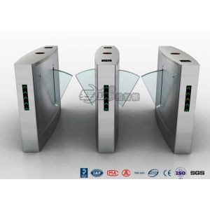 Quality Flap Barrier Gate Fingerprint Reader Turnstile Barrier Gate Acrylic Flap Barrier Turnstile for sale