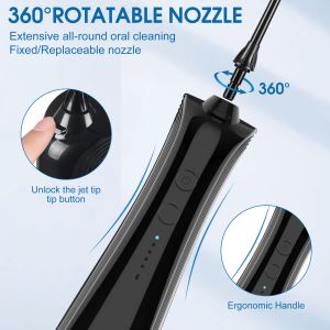 300ml Dental Irrigator with 40-110 PSI Water Pressure and 5 Customizable Nozzle