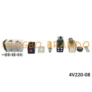 AirTAC Type 4V210-08 1/4 NPT 5/2 Way Pneumatic Solenoid Air Valve For Automatic Face Making Machine