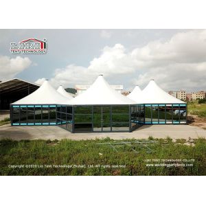 Aluminum Frame Large Outdoor Event Tents Hexagon Module Square Tent