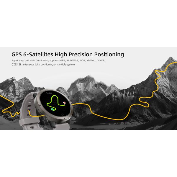 DM76 2025 Outdoor GPS Smart Watch with 1.32Inch AMOLED Display & 5ATM Waterproof