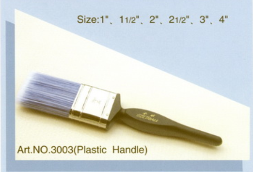Plastic handle pure natural bristle Chinese bristle synthetic mix paint brush No.3003