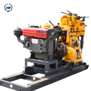 Quality 380V Water Well Drilling Rig With Diesel Engine , Drlling Depth 230m for sale