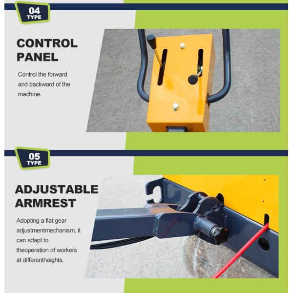 Mini 0.5 Ton Self Propeller Walk Behind Diesel Two Steel Vibratory Road Roller