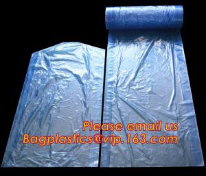 wholesale laundry garment bag on roll clear ldpe with printing, Plastic garment bags on roll