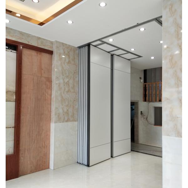 Multi Color Sliding Folding Conference Room Partition Walls Aluminium Metal Type