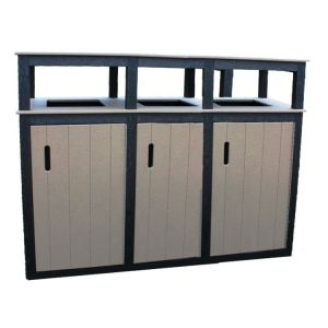 Powder Coated Iron 45L Outside Garbage Containers