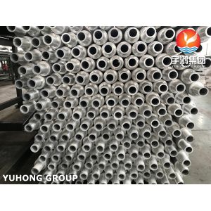 China ASTM A179 Carbon Steel Seamless Extruded Fin Tube , Tubo Aletado With Al Fins on sale