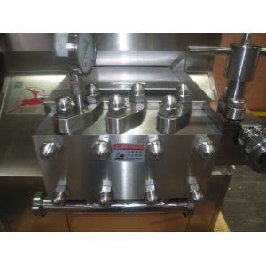 Stainless Steel High Pressure Homogeniser Polished Surface Dairy Homogenizer