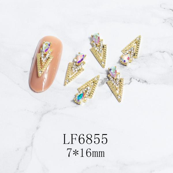 Multi Shapes Diamond Decorations Big Stones High Quality Shiny Crystal Nail Charms Flat back Rhinestones For Nail Art