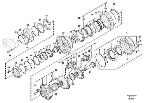 EC460B Travel Gearbox , Belparts Hydraulic Excavator Final Drive Parts