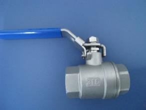 2-pc stainless steel Padlocking device ball valves 1000 WOG, Full bore, Threaded