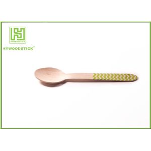 Eco Friendly Disposable Utensils Natural Small Wooden Forks 140mm For Bread /