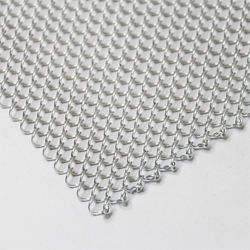 Flexible Anodized Oxidation Metal Coil Drapery Incombustible Woven Wire Curtain