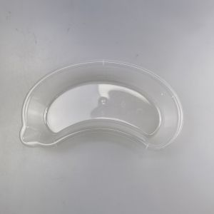 Plastic Disposable Kidney Dish Transparent 800cc With Curved Mouth