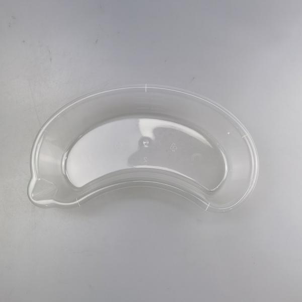 Buy Plastic Disposable Kidney Dish Transparent 800cc With Curved Mouth at wholesale prices