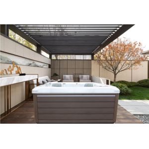 China Luxury Whirlpool Massage Bathtub Outdoor Hydro Spa Hot Tub on sale