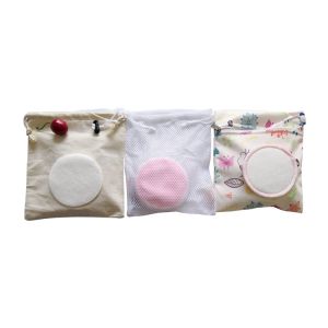 Colorful Facial Make Up Remover / Bamboo Beauty Facial Cleaning Pad