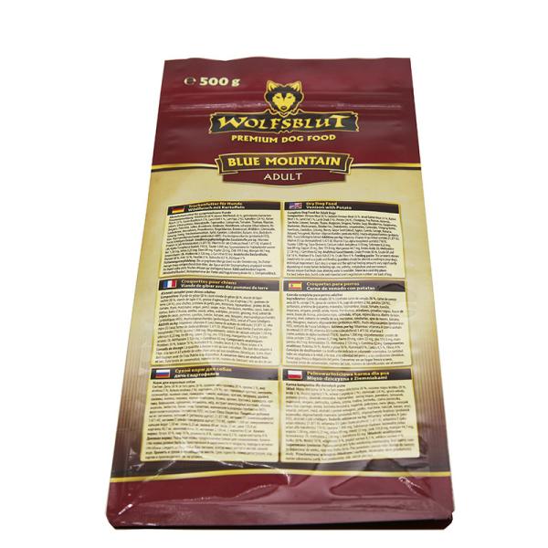 5kg Plastic Side Gusset Recycle Dog Food Bags 180 micron Gravure Printing