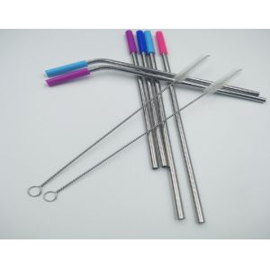 Stainless Steel Flexible Silicone Tubing Tasteless Food Grade Silicone Straw