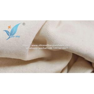 China Knitted Cotton Fireproofing Fabrics Creamy White on sale