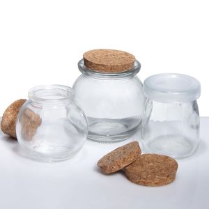 Stackable Dessert Glass Jars Storage 200ml 300ml Customized