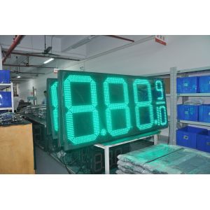 Fuel Station Pylon Sign LED Gas Light Display with Communication and 8" 32"