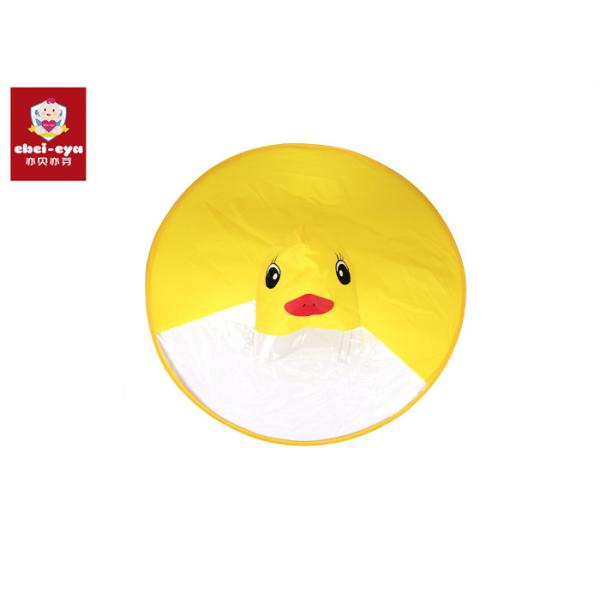 Buy Cute Little Yellow Duck Childrens Waterproof Raincoats UFO Umbrella Hat Magical Hands Free at wholesale prices