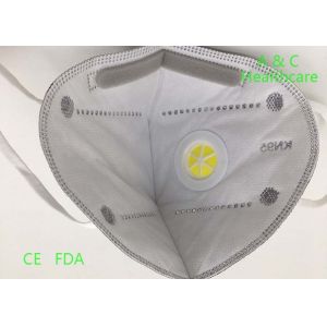 Single Headband FFP2 Face Mask Spunbond Fabric Ffp2 Dust Mask Grey